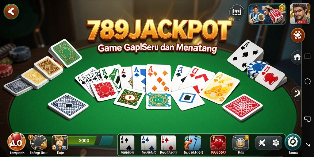 Tampilan gameplay Gaple yang mendebarkan dan seru