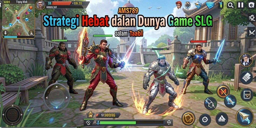 Tangkapan layar dari gameplay intens dalam <strong>AMS789</strong> dengan strategi SLG yang mendalam.