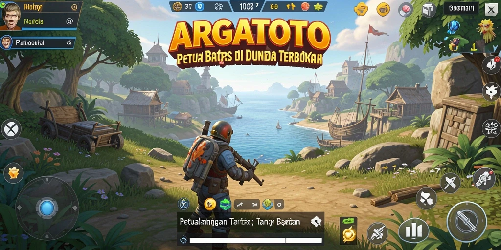 Tampilan menarik dari gameplay ARGATOTO dalam dunia terbuka.