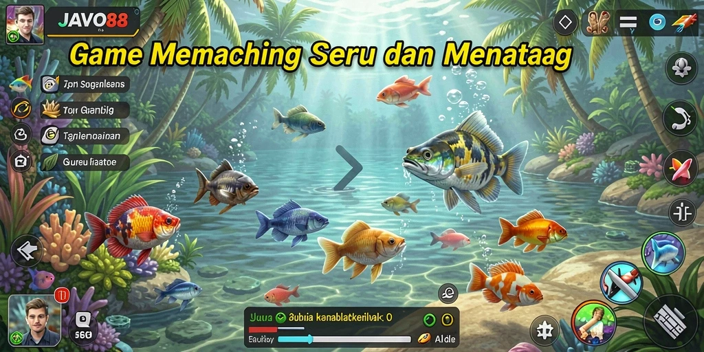 Tangkapan ikan besar dalam gameplay JAVO88 yang seru.