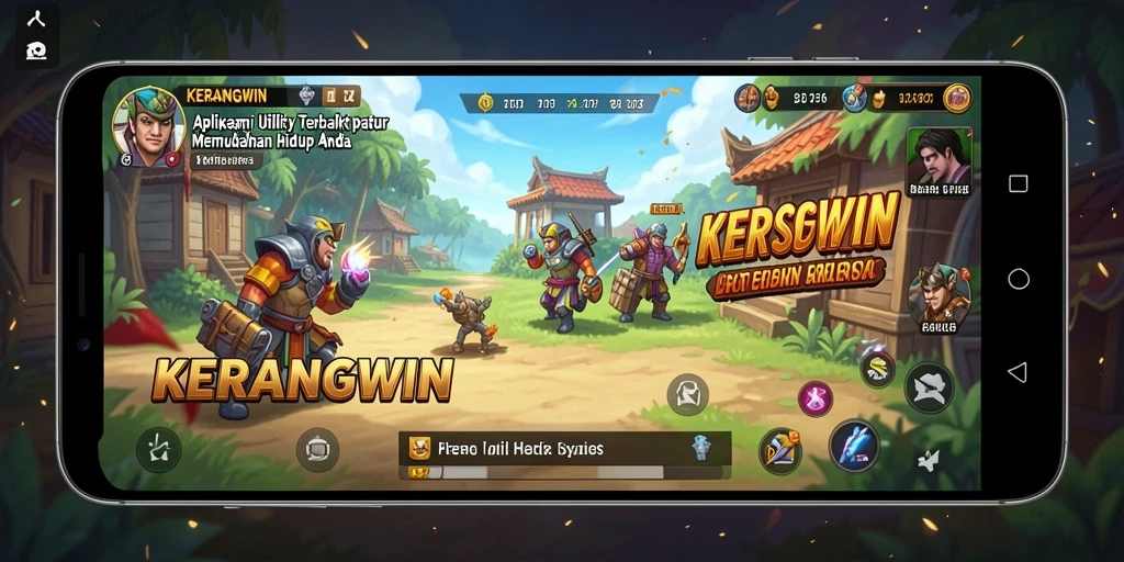 Tampilan antarmuka aplikasi KERANGWIN yang intuitif dan menarik.