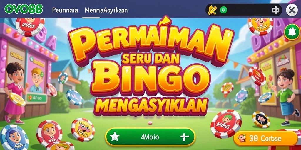 Tangkapan layar gameplay OVO88 yang seru dan menarik dalam permainan Bingo.