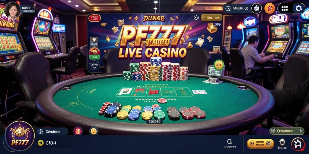 Tampilan gameplay mendebarkan di PF777 dengan dealer langsung yang interaktif.