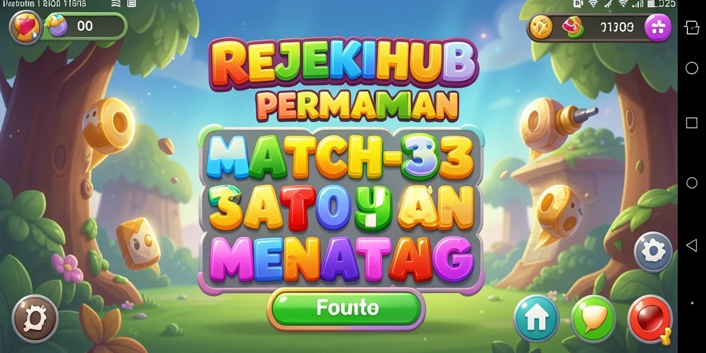 Tampilan gameplay seru dari REJEKIHUB yang penuh warna.