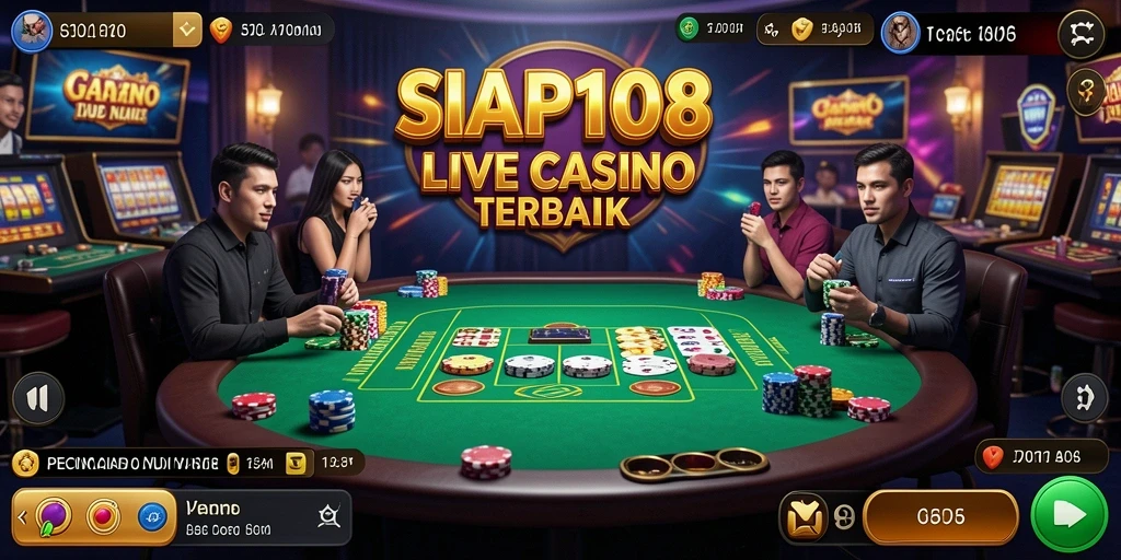 Tampilan gameplay Live Casino yang menarik dan interaktif.