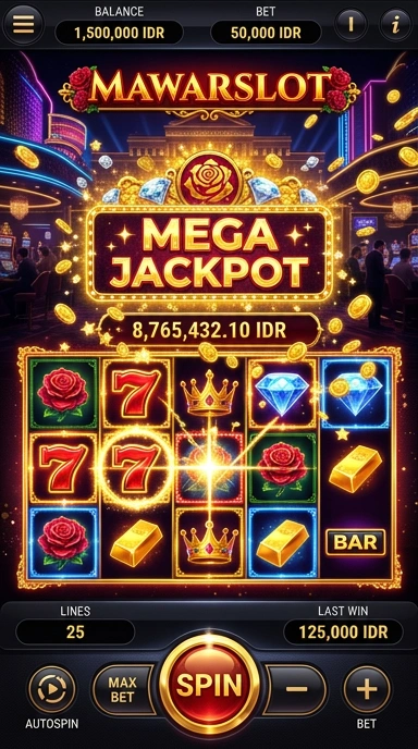Setelah mengunduh, antarmuka pengguna mawarslot yang intuitif.